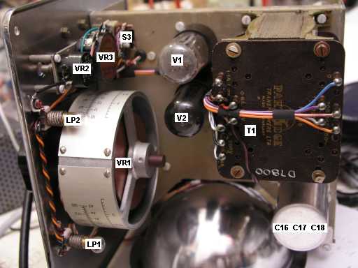 Component location, top